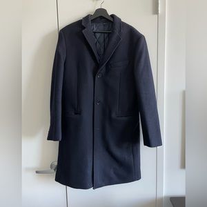 J. Crew Wool Overcoat Navy 40R